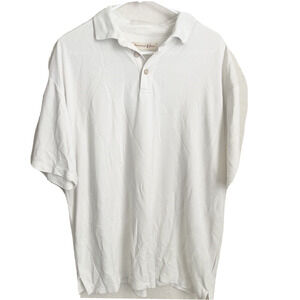 Jamaica Jaxx Mens Large Beige Golf Polo Shirt Modal Short Sleeve Preowned